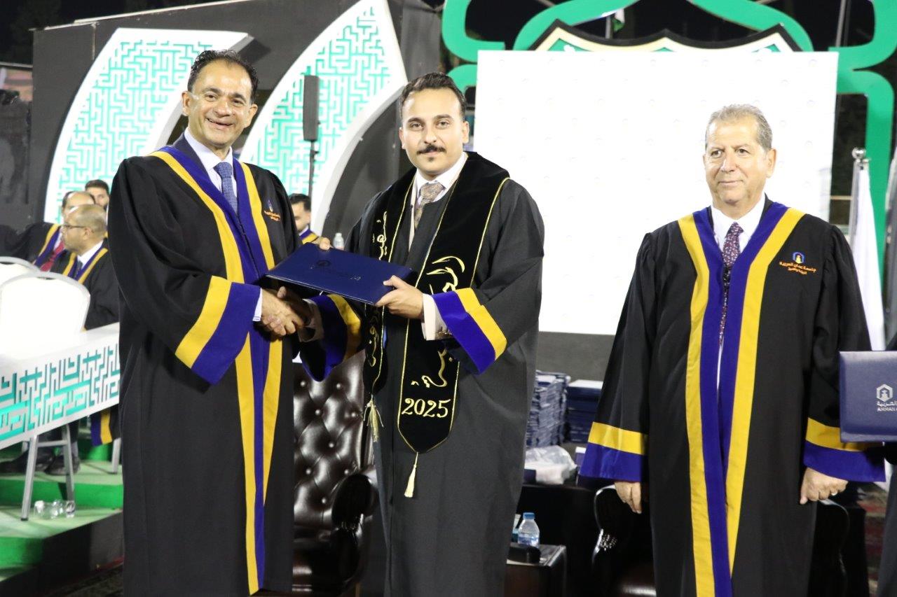 الجازي يرعى حفل تخريج الفوج الخامس والعشرين من طلبة جامعة عمان العربية69