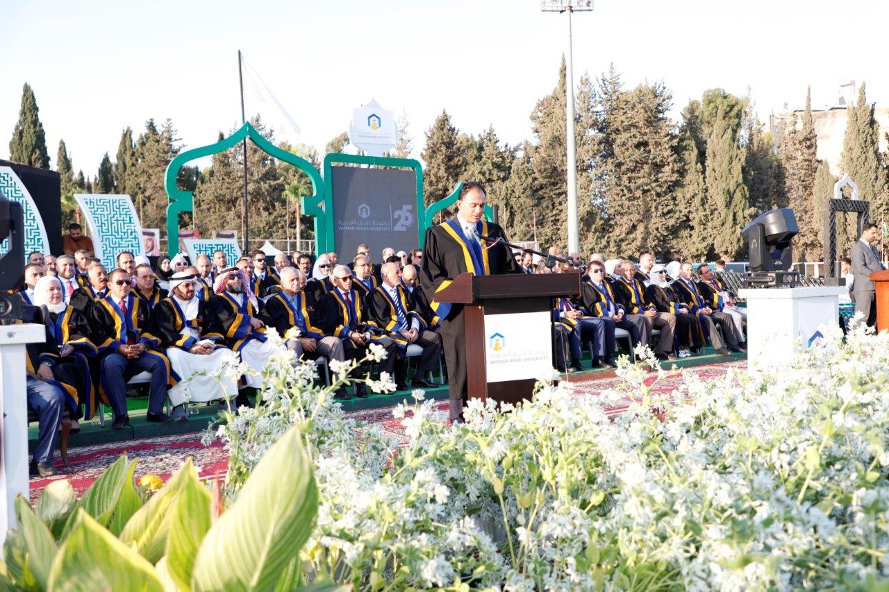 الجازي يرعى حفل تخريج الفوج الخامس والعشرين من طلبة جامعة عمان العربية19