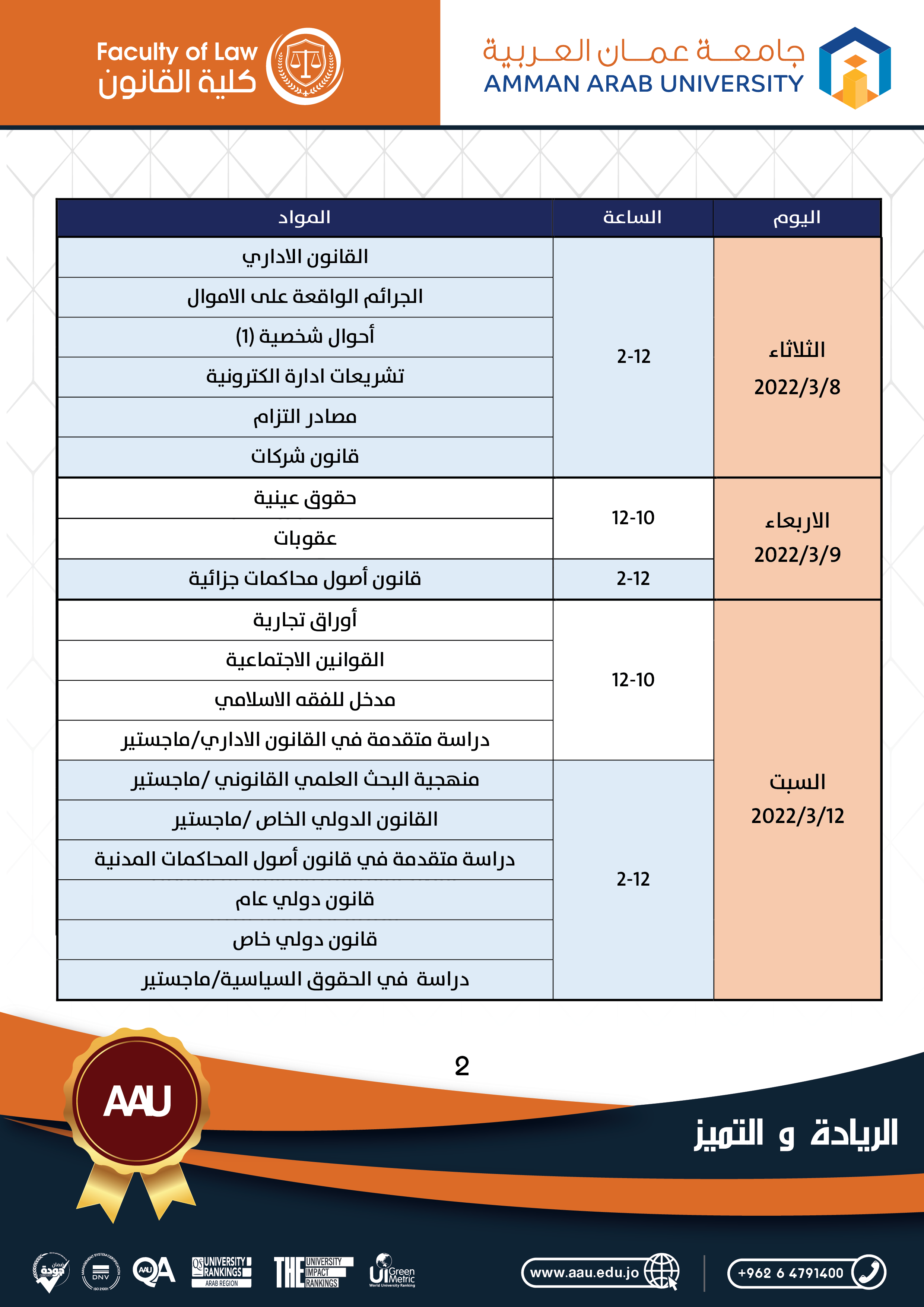 جدول الامتحان غير المكتمل للامتحان النهائي-2021-2022-02