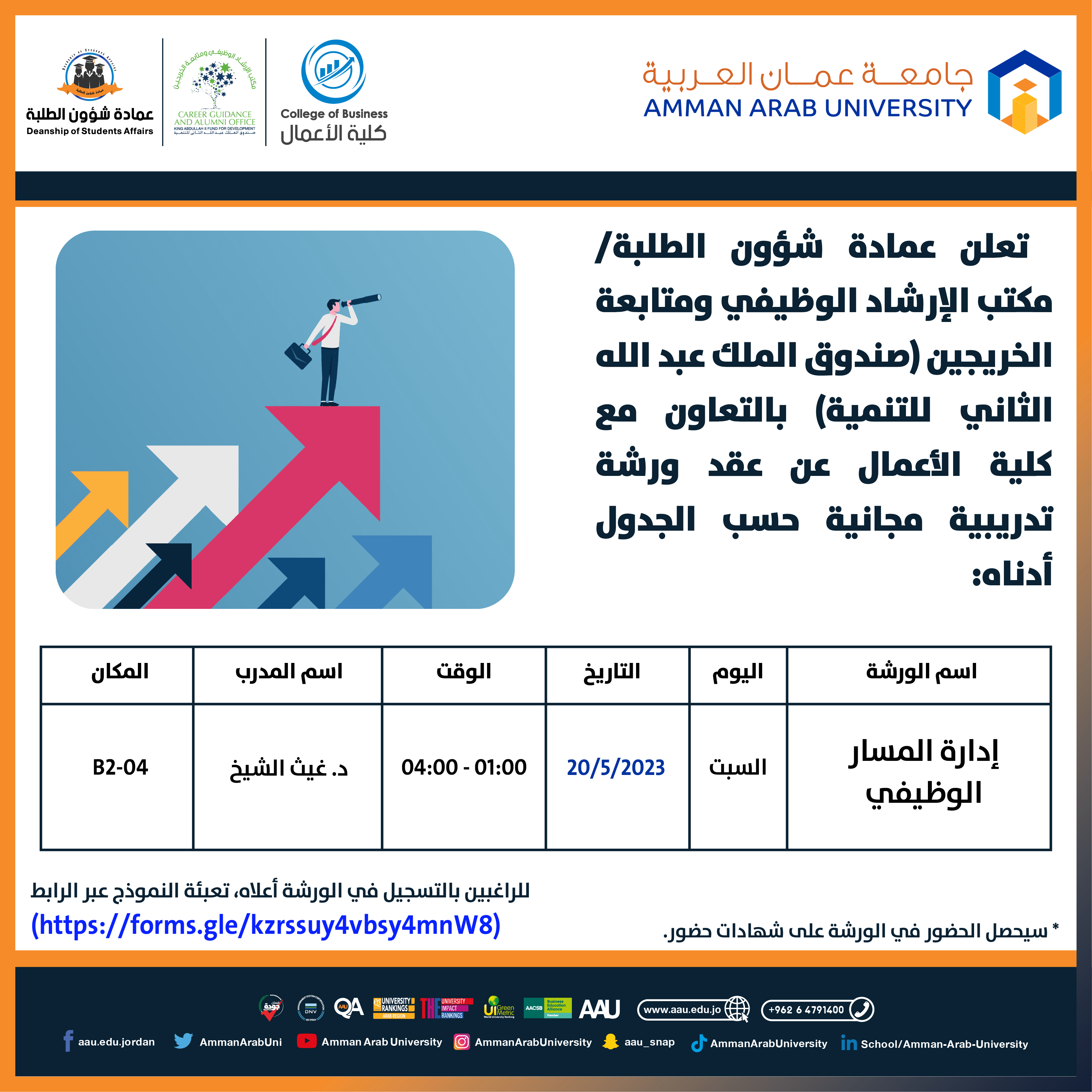 ورشة ادارة المسار الوظيفي